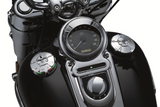 KURYAKYN Zombie LED Fuel and Battery Gauge - Chrome 7357