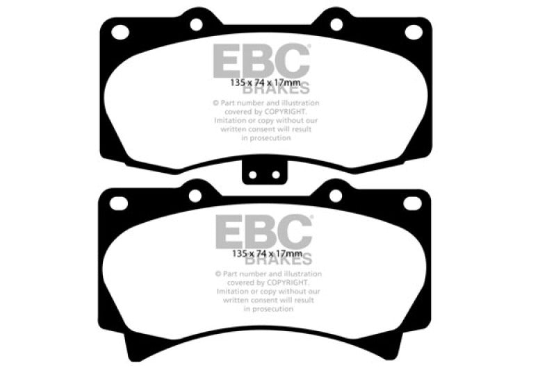 EBC 05-07 Hummer H3 3.5 Yellowstuff Front Brake Pads DP41759R