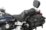 SADDLEMEN Dominator Pillion Pad - Standard Reach - Black w/ Gray Stitching 806-23-0162