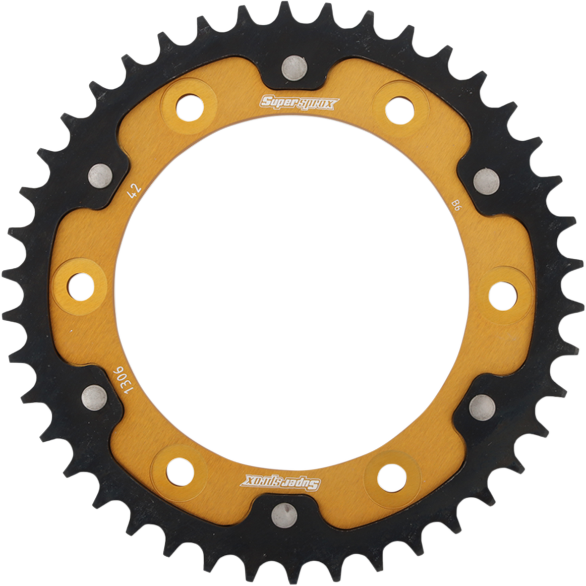 SUPERSPROX Stealth Rear Sprocket - 42 Tooth - Gold - Honda RST-1306-42-GLD