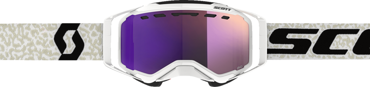 SCOTT Prospect Snow Cross Goggle - White/Black - Enhancer Purple Chrome 272846-1035316