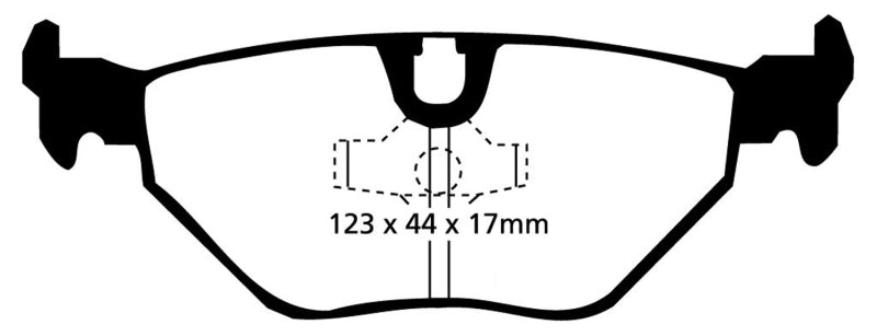 EBC 92-95 BMW M3 3.0 (E36) Bluestuff Rear Brake Pads DP5690NDX