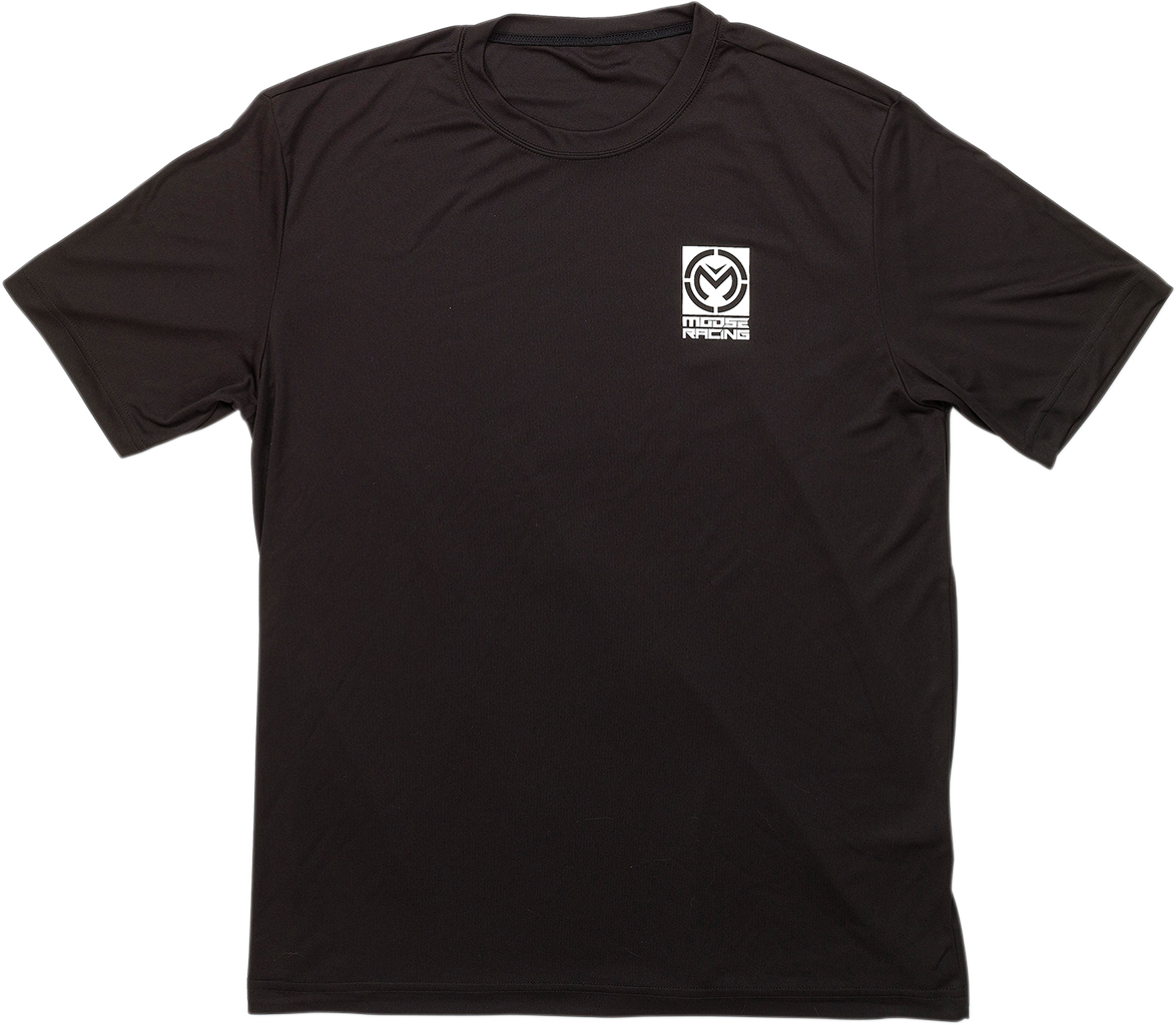 MOOSE RACING Distinction T-Shirt - Black - XL 3030-18547