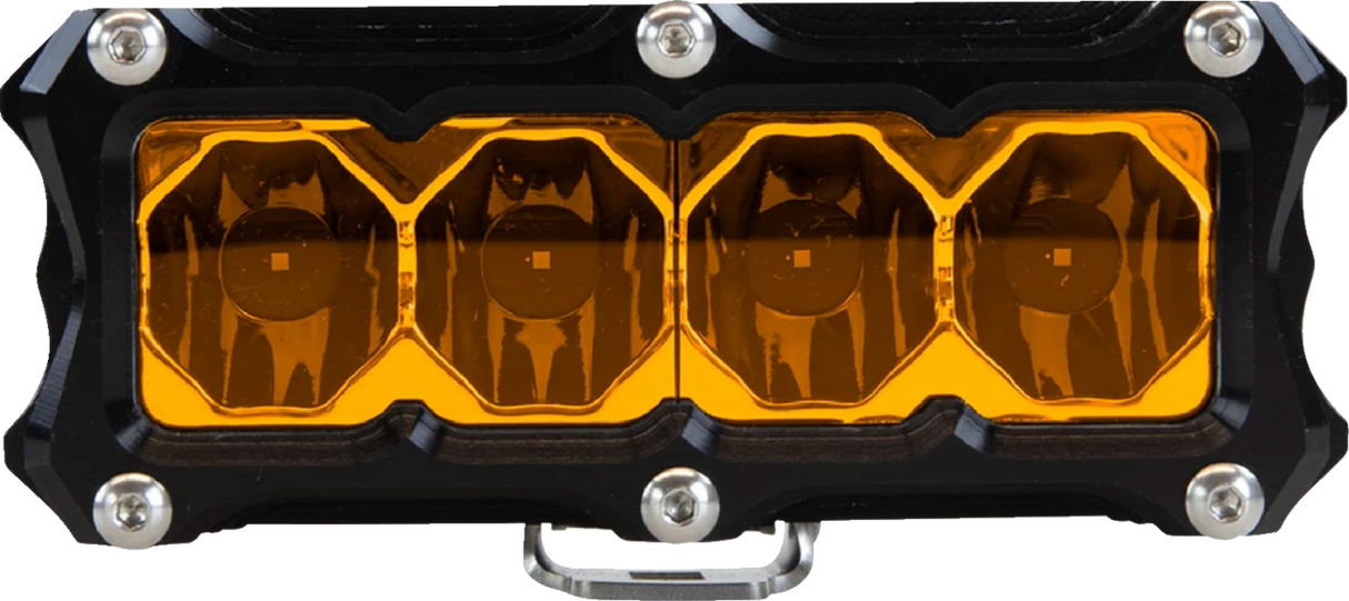 HERETIC Light Bar - Flood - 4" - Amber 50413