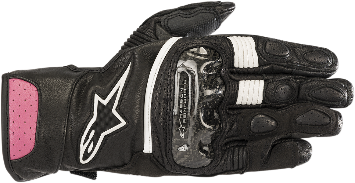 ALPINESTARS Women Stella SP-2 V2 Gloves - Black/Fuchsia - Large 3518218-1039-L