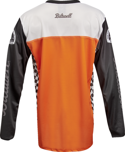 BILTWELL Good Times Jersey - Orange/Black - Medium 8120-087-003