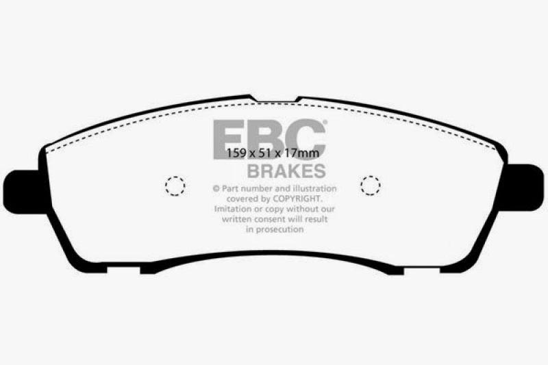 EBC 00-02 Ford Excursion 5.4 2WD Yellowstuff Rear Brake Pads DP41603R