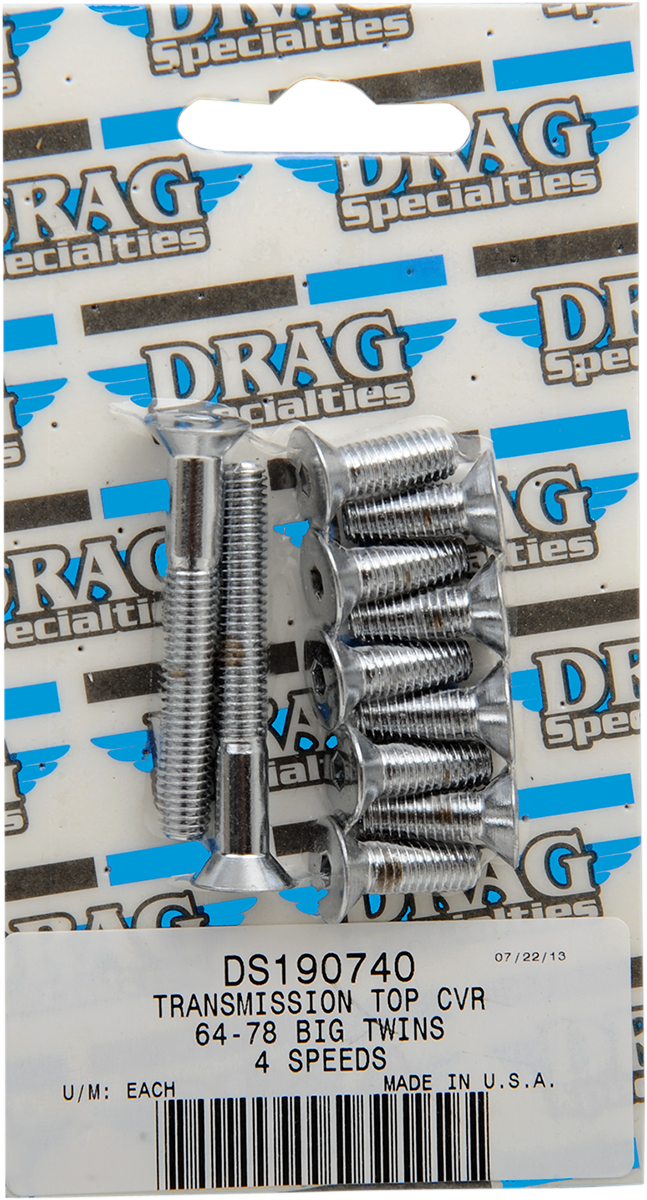 DRAG SPECIALTIES Bolt Set - Socket-Head - Transmission Top MK156