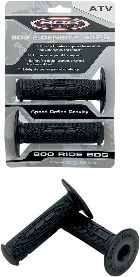 SDG Grips - 2-Density - ATV - Black 99114