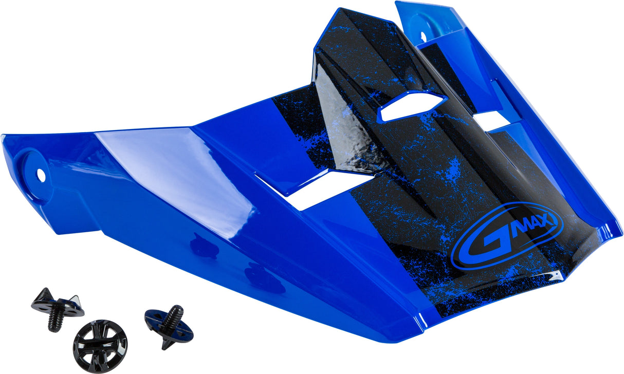 GMAX Visor W/Screws Dominant Mx-46 Blue/Black/White Md-2x G046900