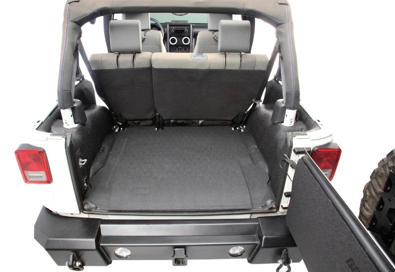 BedRug 07-10 Jeep JK 2Dr Rear 5pc BedTred Cargo Kit (Incl Tailgate & Tub Liner) BTJK07R2