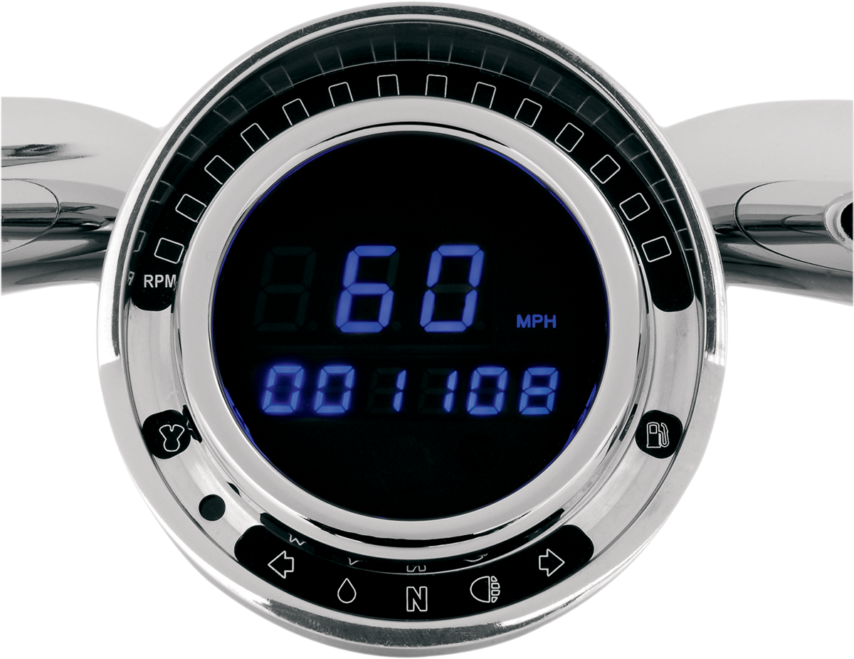 DAKOTA DIGITAL Big Dog Direct Plug-In Speedometer - Blue LED BD-140