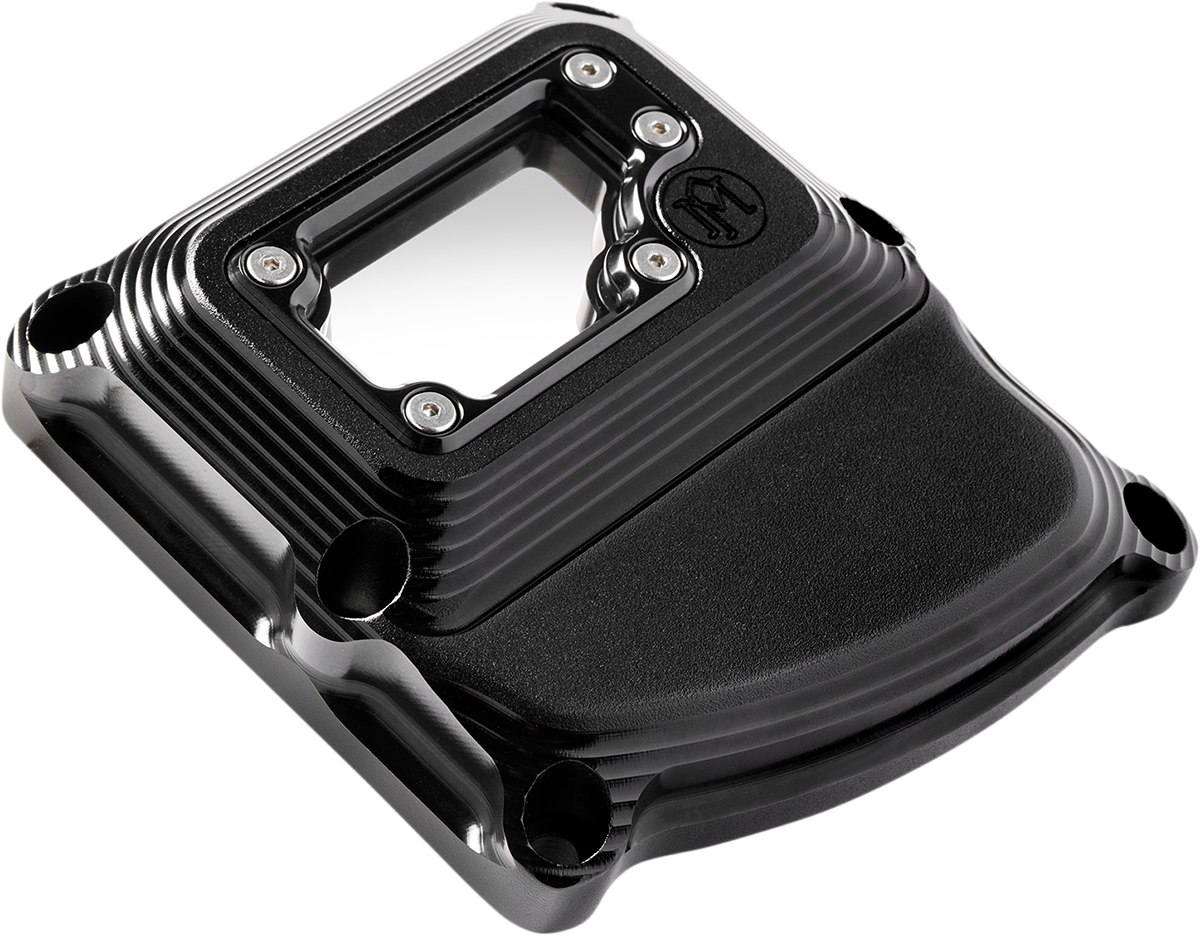 PERFORMANCE MACHINE (PM) Transmission Cover - Black Ops 0203-2020M-SMB