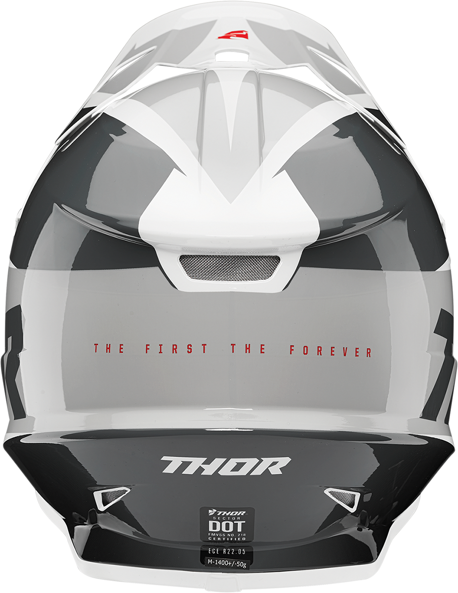 THOR Sector Helmet - Fader - Black/White - Medium 0110-6775