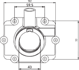 KIMPEX Carburetor Flange - Polaris 301733