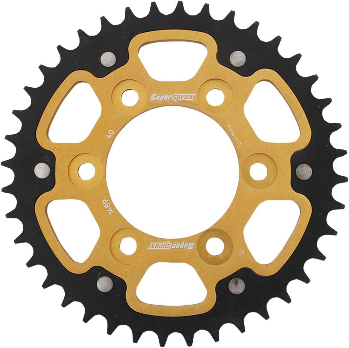 SUPERSPROX Stealth Rear Sprocket - 40 Tooth - Gold - Kawasaki RST-1489-40-GLD