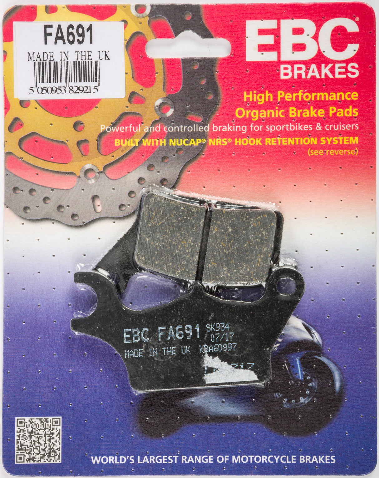 EBC Brake Pads Fa691 Organic FA691