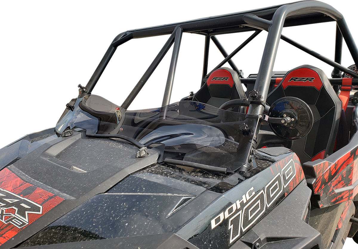 KLOCK WERKS Flare™ Windshield - 6-1/4" - Dark Smoke - RZR KWW-05-0429