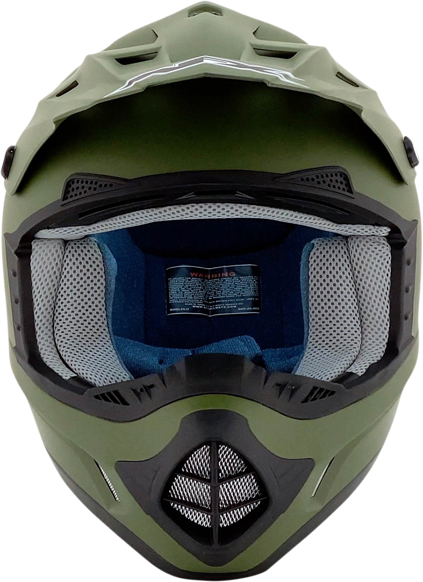 AFX FX-17 Helmet - Flat Olive Drab - Medium 0110-4448