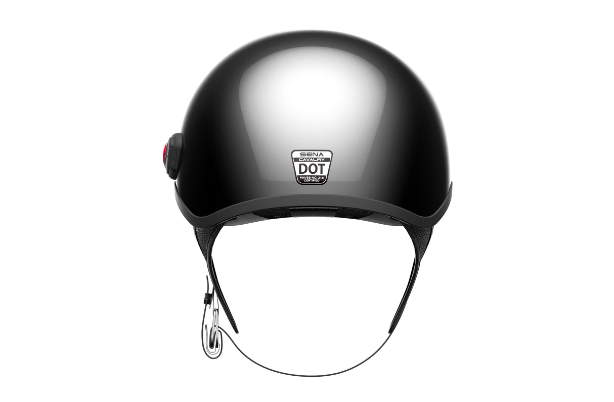 SENA Cavalry Bluetooth Half Helmet Black Md CAVALRY-CL-GB-M