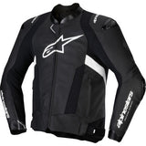 ALPINESTARS Missile v3 Leather Jacket - Black/White - US 40 / EU 50  3100125-12-50