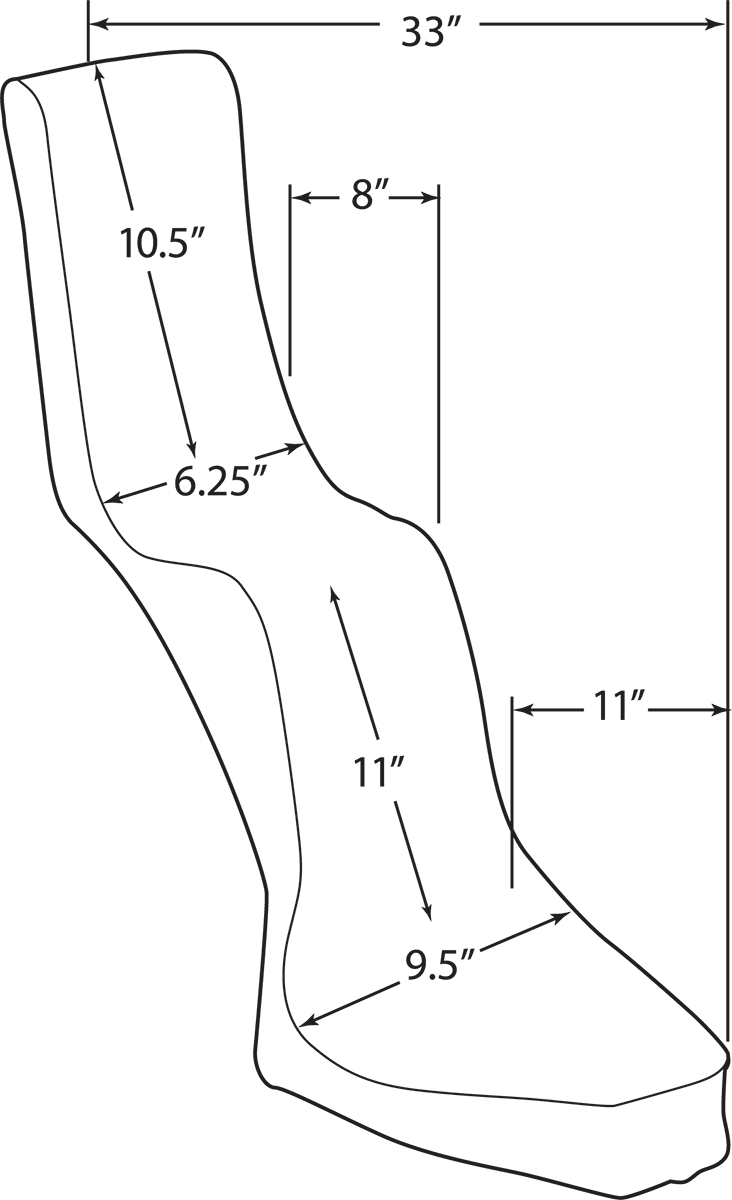 DRAG SPECIALTIES King/Queen Seat - Diamond - Rigid DS907200