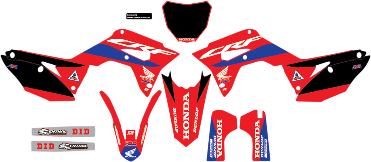 D'COR VISUALS Graphic Kit - Honda - HRC 20-10-621