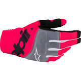 ALPINESTARS Techstar MX Gloves - Black/Fluo Pink - Large 3560125-1390-L