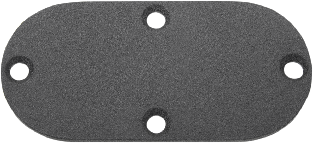 DRAG SPECIALTIES Inspection Cover - Wrinkle Black 14009W