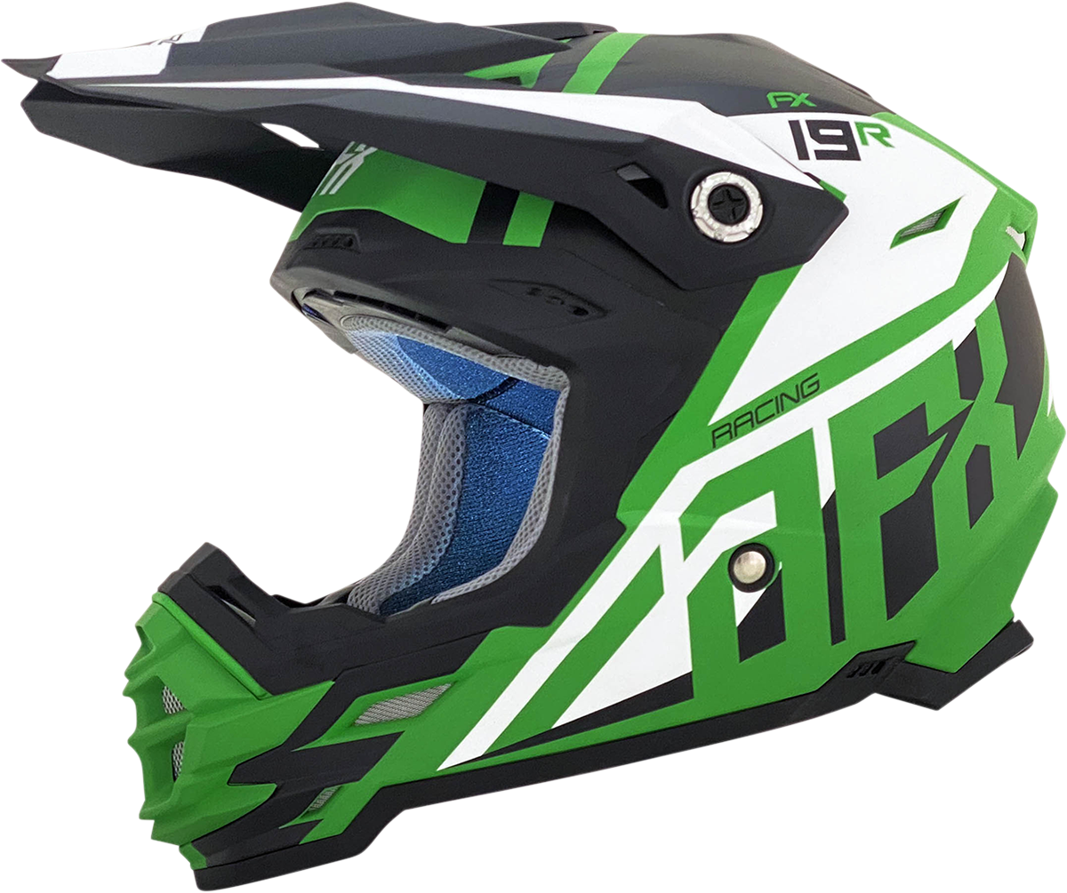 AFX FX-19R Helmet - Racing - Matte Green - Medium 0110-7079