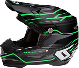 6D ATR-2 Helmet - Phase - Black/Green - Small 12-2845