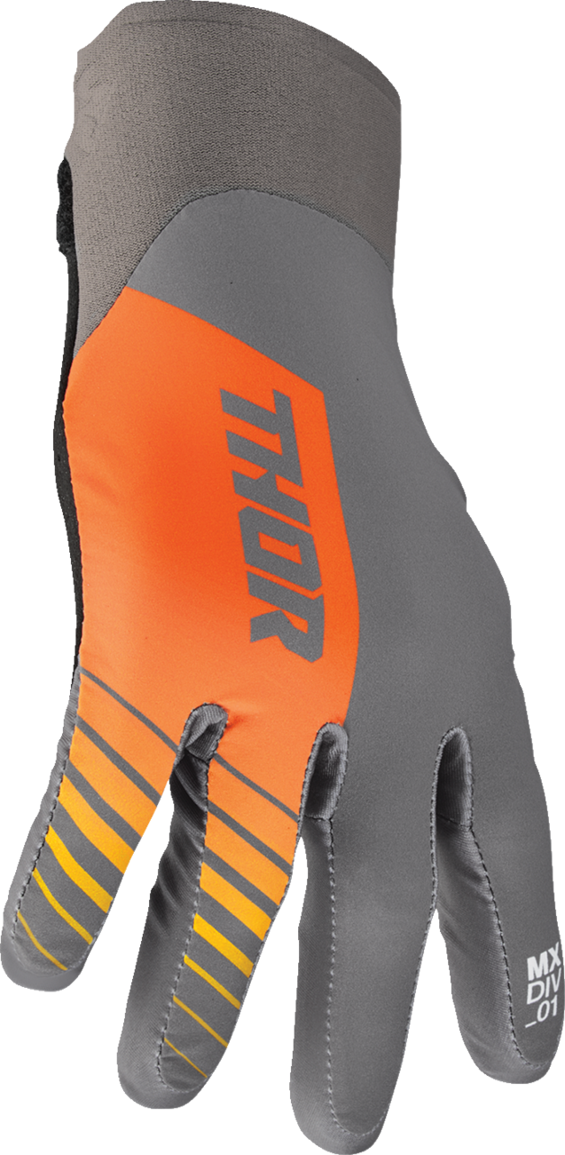 THOR Agile Gloves - Analog - Charcoal/Orange - Small 3330-7664