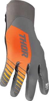 THOR Agile Gloves - Analog - Charcoal/Orange - Large 3330-7666