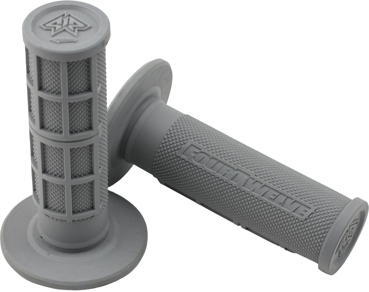 FOUR TWELVE Pee Wee / Pit Bike Mini Grips 7/8" (Grey) 412-G201