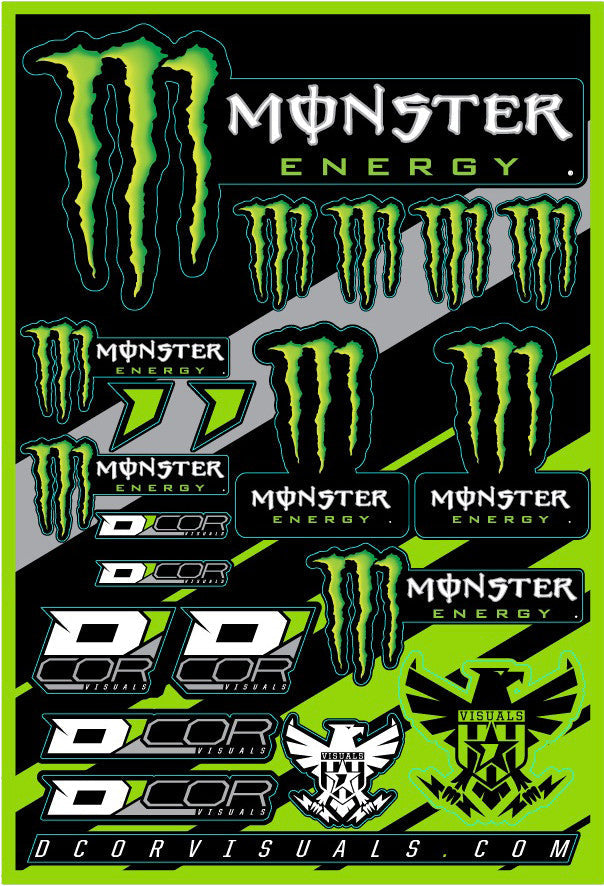 D-COR Monster Energy Decal Sheet 40-90-102