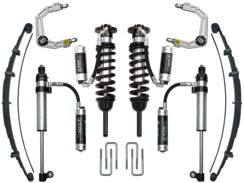 ICON 05-15 Toyota Tacoma 0-3.5in/16-17 Toyota Tacoma 0-2.75in Stage 9 Suspension System w/Billet Uca K53009