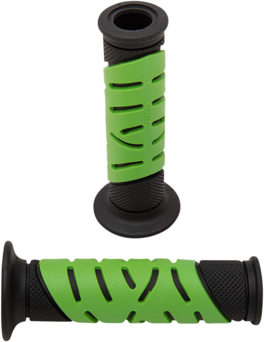 PRO GRIP Grips - Gel - 719 - Open Ends - Black/Green 719BKGNOE