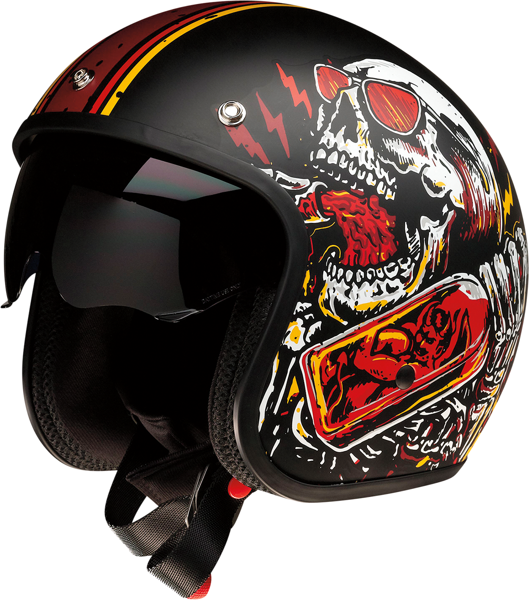 Z1R Saturn Helmet - Devil Made Me - Black/Red - 2XL 0104-2821