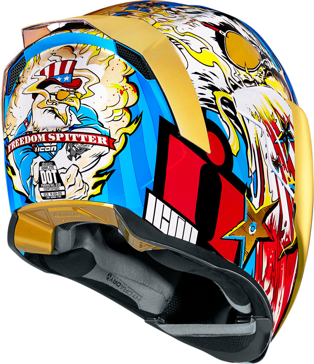 ICON Airflite™ Helmet - Freedom Spitter - Gold - XS 0101-13924