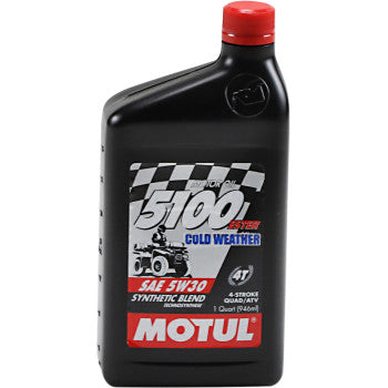 MOTUL 5100 ATV Synthetic Blend Oil - 5W-30 - 1 U.S. quart 108083