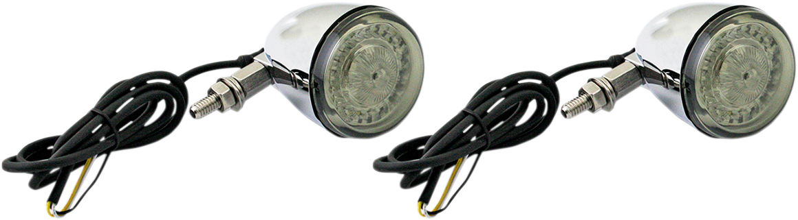 CUSTOM DYNAMICS Front Turn Signal - Universal - Chrome PB-UNV-ECE-AW-C