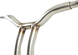 LA CHOPPERS Handlebar - Kage Fighter - One Piece - Bent - 10" - Stainless Steel LA-7338-10SS