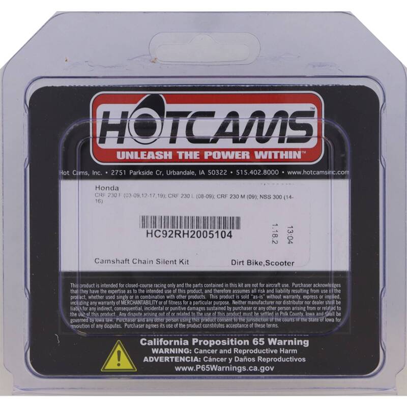 Hot Cams 2021 Polaris General XP 1000 EPS Hunter 1000cc Silent chain HC92RH2005104