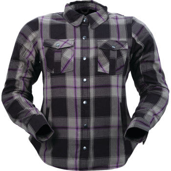 Z1R Women's Ashwood Flannel - Purple - Large 3041-0679