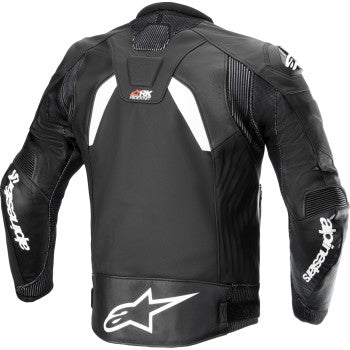 ALPINESTARS GP Plus R v4 Rideknit® Leather Jacket - Black/White - US 44 / EU 54 3100324-12-54