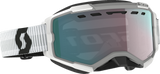 SCOTT Fury Snow Goggles - White - Enhancer Aqua Chrome 278605-0002351