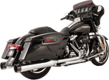 S&S CYCLE El Dorado Dual Exhaust System - Chrome - Black Tracer 550-0701C