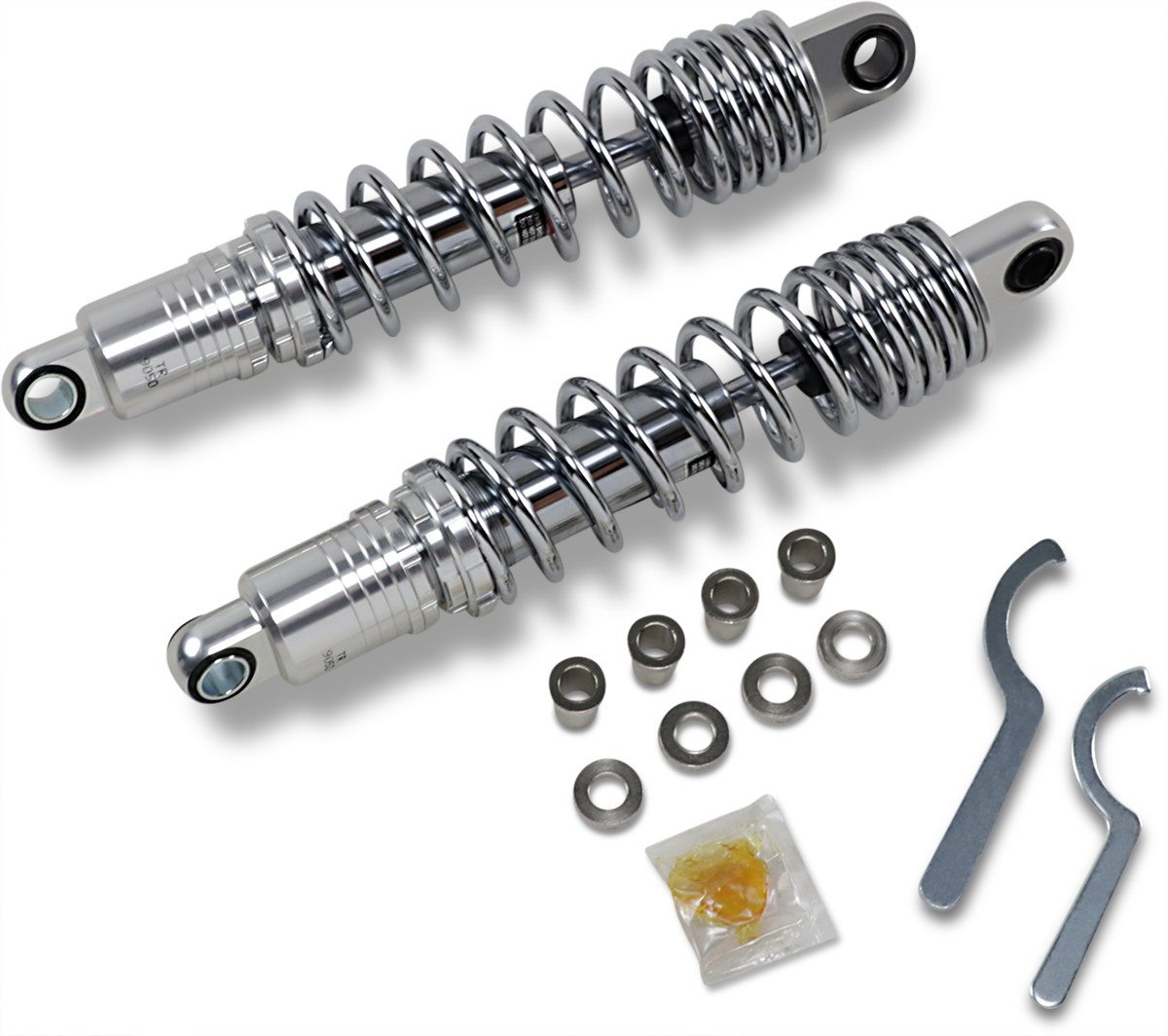 DRAG SPECIALTIES SHOCKS Premium Ride-Height Adjustable Shocks - Chrome - Heavy Duty - 13.5" C16-0168NUH