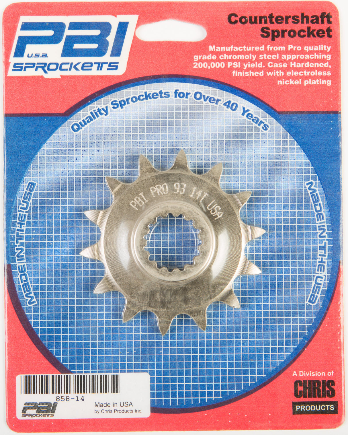 PBIFront Cs Sprocket Steel 14t-520 Ktm858-14