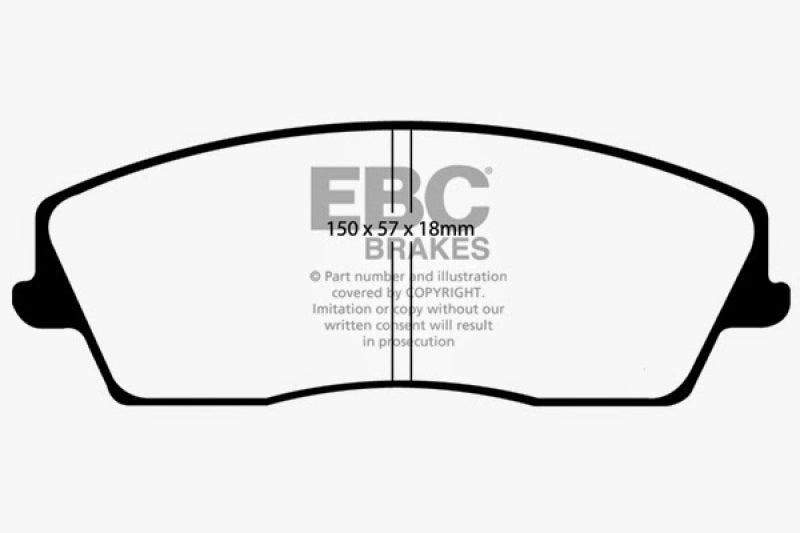 EBC 05-09 Chrysler 300 2.7 Redstuff Front Brake Pads DP31723C